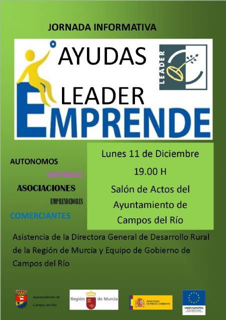 Jornada informativa de presentación de las ayudas del programa Leader Emprende