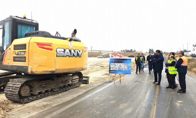 El Gobierno regional invierte 1,6 millones en mejorar más de dos kilómetros de la vía regional que une Alguazas y Campos del Río