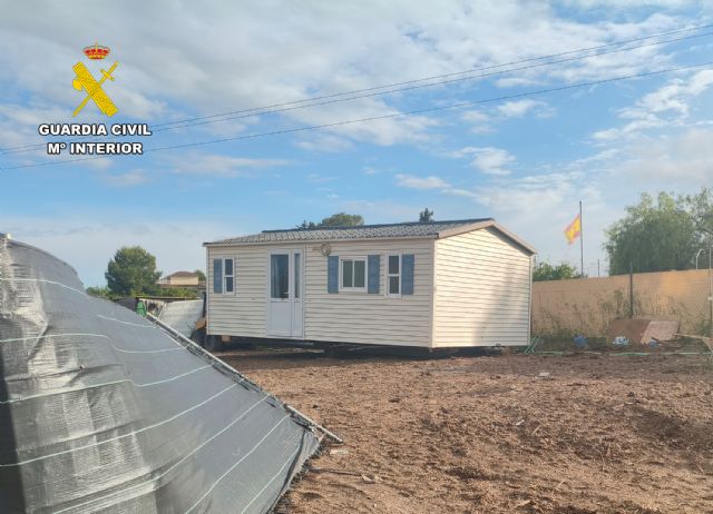 La Guardia Civil recupera una casa prefabricada, robada en Campos del Río