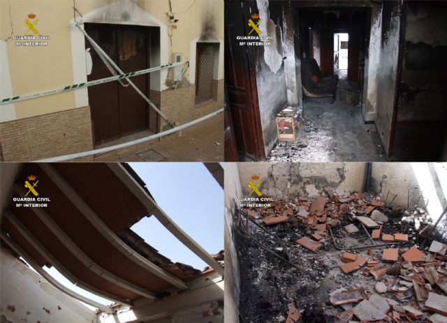 La Guardia Civil detiene a dos menores por varios incendios en una vivienda de Campos del Río