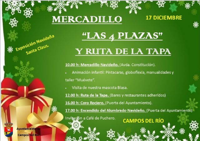 Campos del Río enciende su Navidad 2017 el próximo domingo