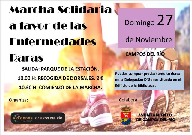 Campos del Río marchará en solidaridad por las Enfermedades Raras