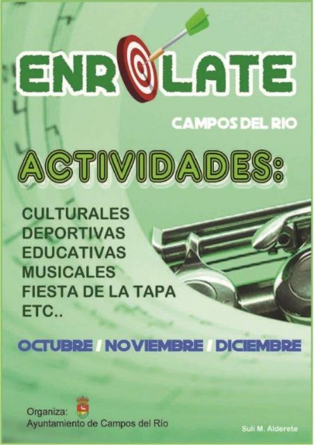 El Ayuntamiento de Campos del Río presenta una nueva edición del ‘Enrólate’